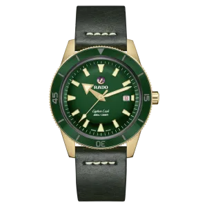 Rado Captain Cook Automatic Bronze Green Dial on Leather