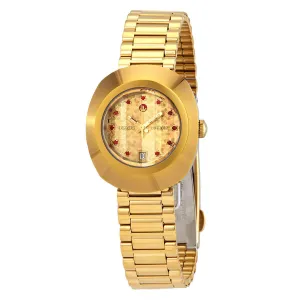 Rado Original Yellow Gold Dial Automatic Ladies Watch R12416653