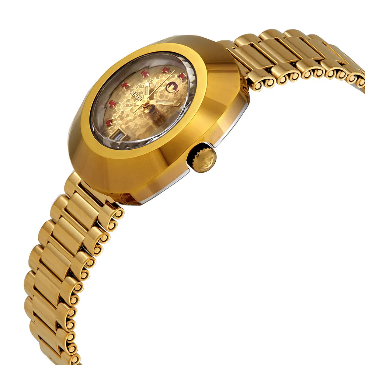 Rado Original Yellow Gold Dial Automatic Ladies Watch R12416653