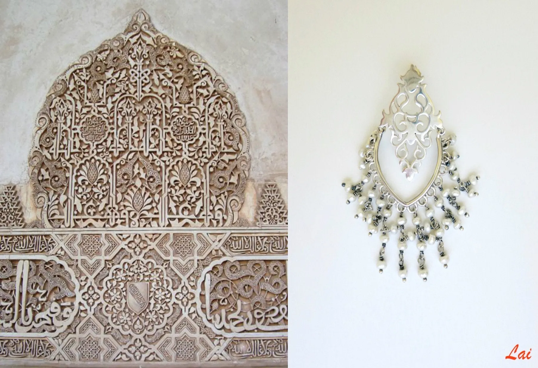 Ravishing, pearl-fringed chandelier earrings