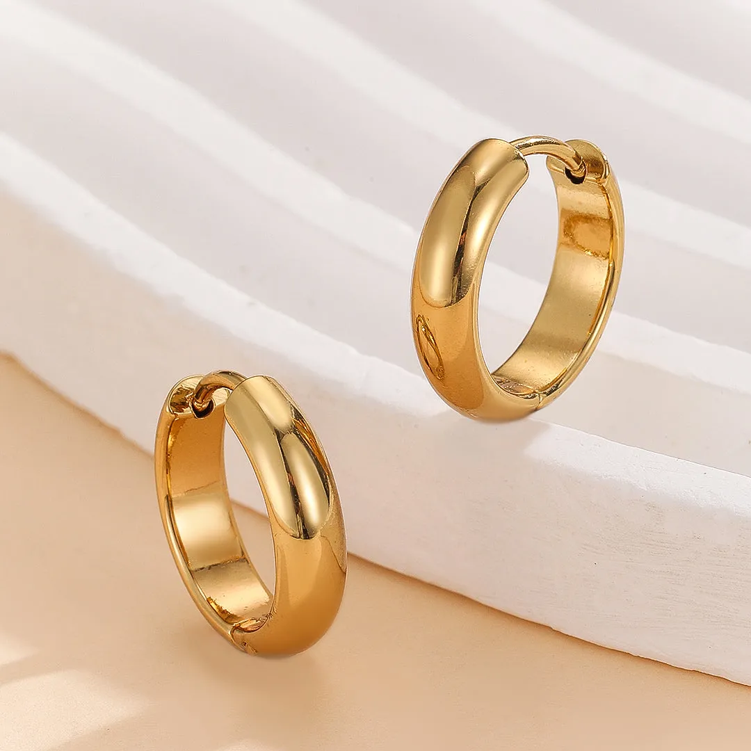 Reet Pehal - Classic Curve Hinged Hoop Earrings