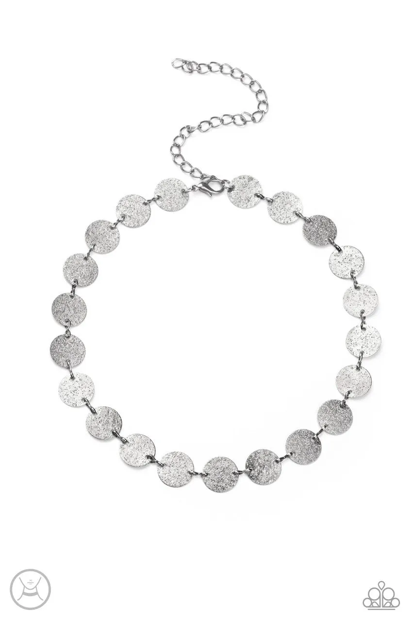 Reflection Detection Black Paparazzi Choker Necklace