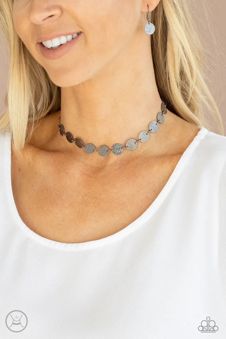 Reflection Detection Black Paparazzi Choker Necklace