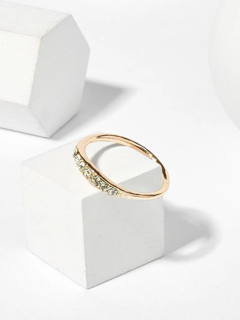 Rhinestone Detail Ring