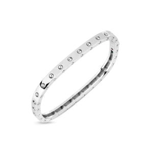 Roberto Coin 18K Gold Pois Moi Diamond Accent Bangle
