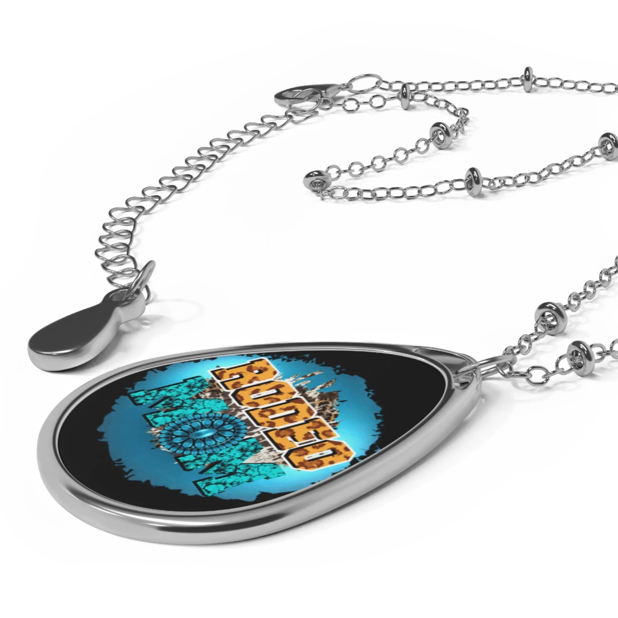 Rodeo Mom Necklace, Rodeo, Rodeo Mom, Western, Oval Necklace