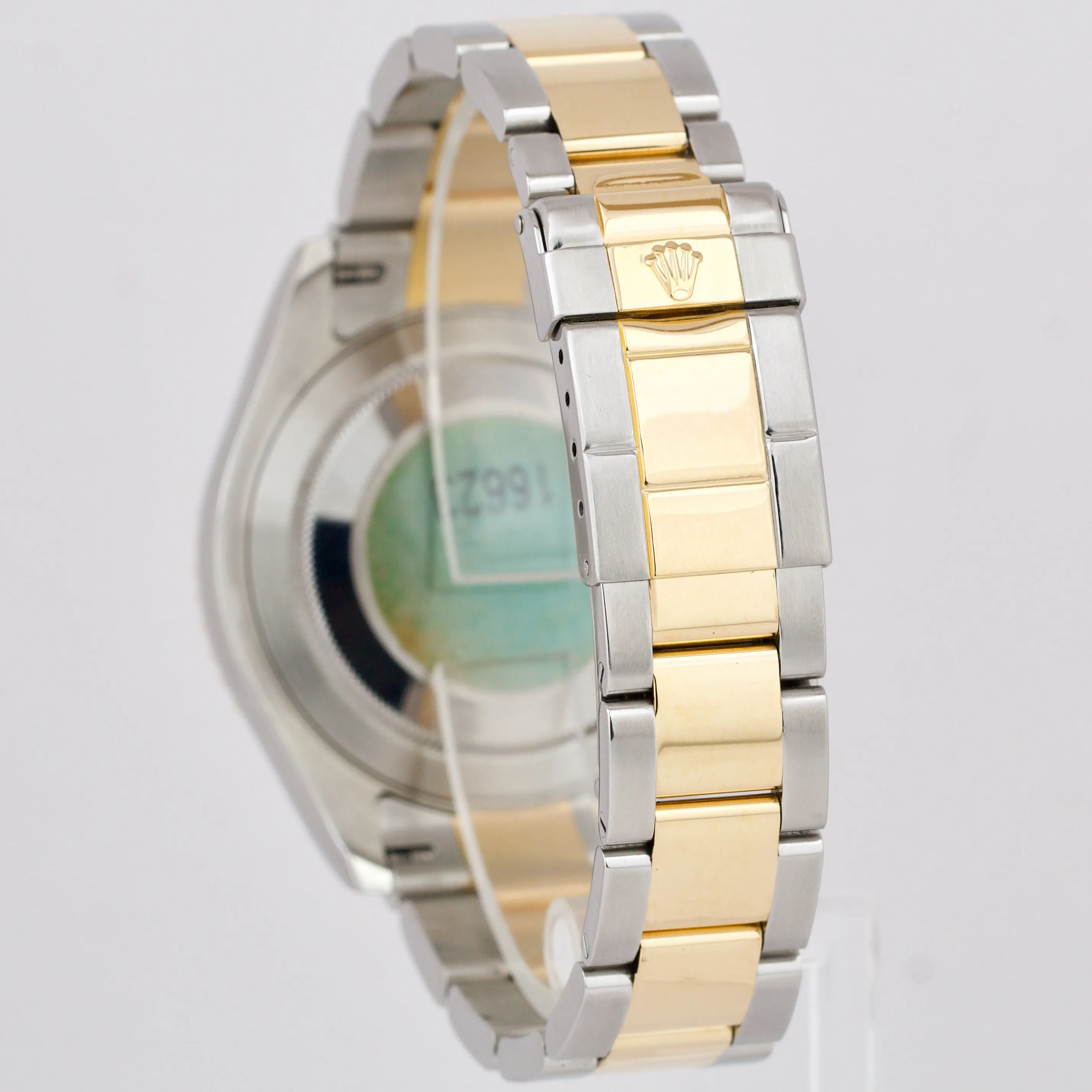 Rolex Yacht-Master 16623 White 18K Two Tone Yellow Gold 40mm Steel Date Watch BP