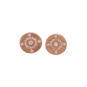 Rose Gold Shimmer Studs