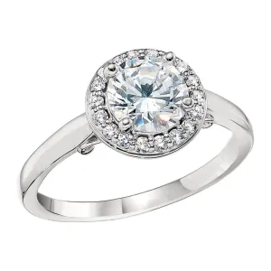 Round Halo Engagement Rings