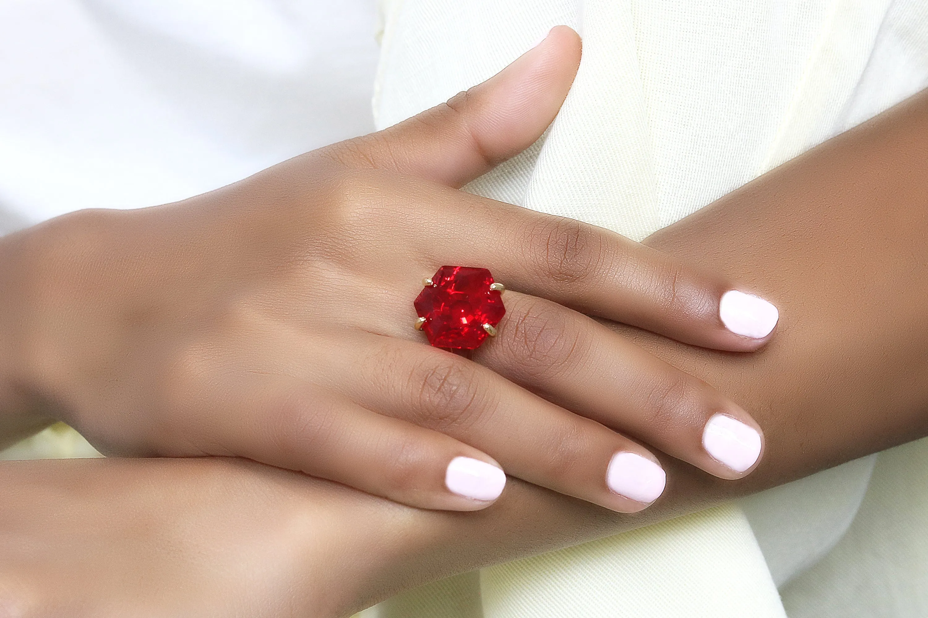 Ruby Gemstone Rings in Sterling Silver