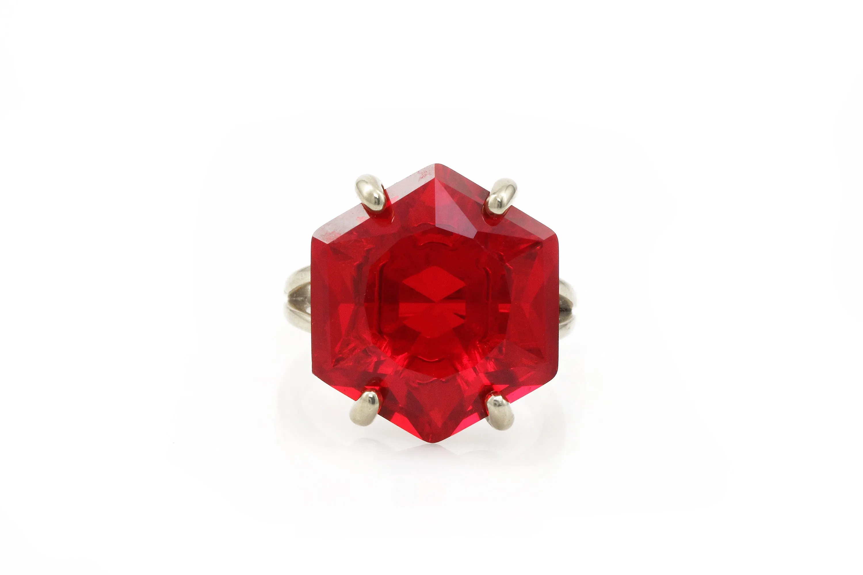 Ruby Gemstone Rings in Sterling Silver