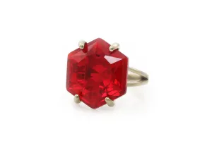 Ruby Gemstone Rings in Sterling Silver