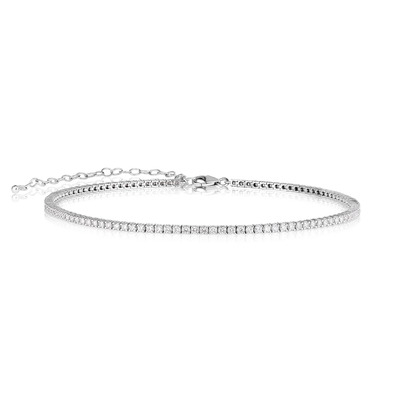 Sabel Collection White Gold Round Diamond Choker Necklace