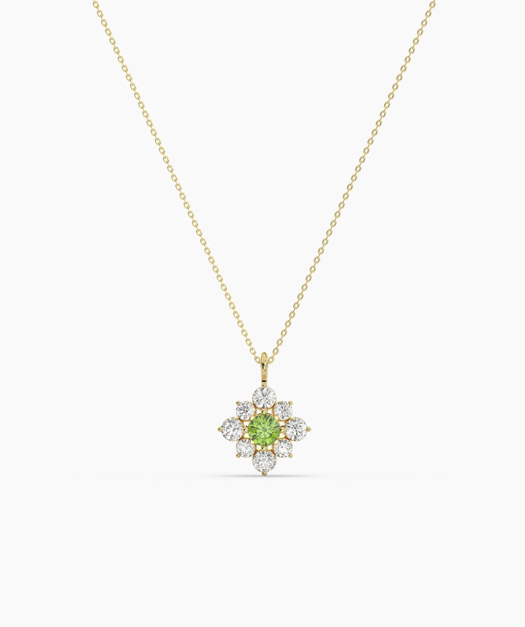 Serene Sparkle Vibrant Green Necklace