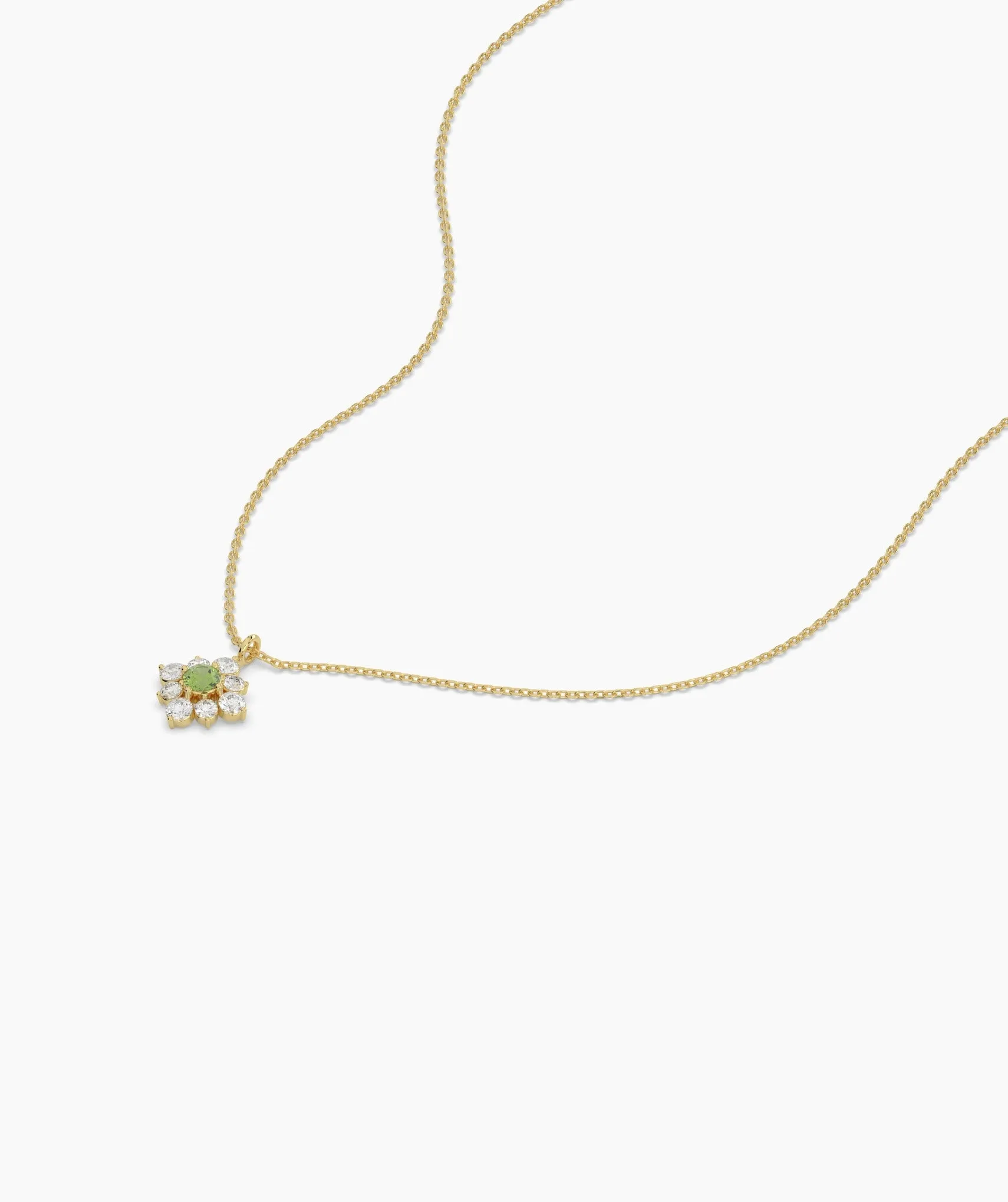 Serene Sparkle Vibrant Green Necklace