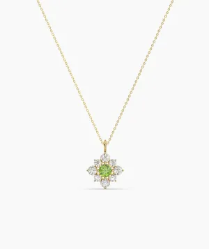 Serene Sparkle Vibrant Green Necklace