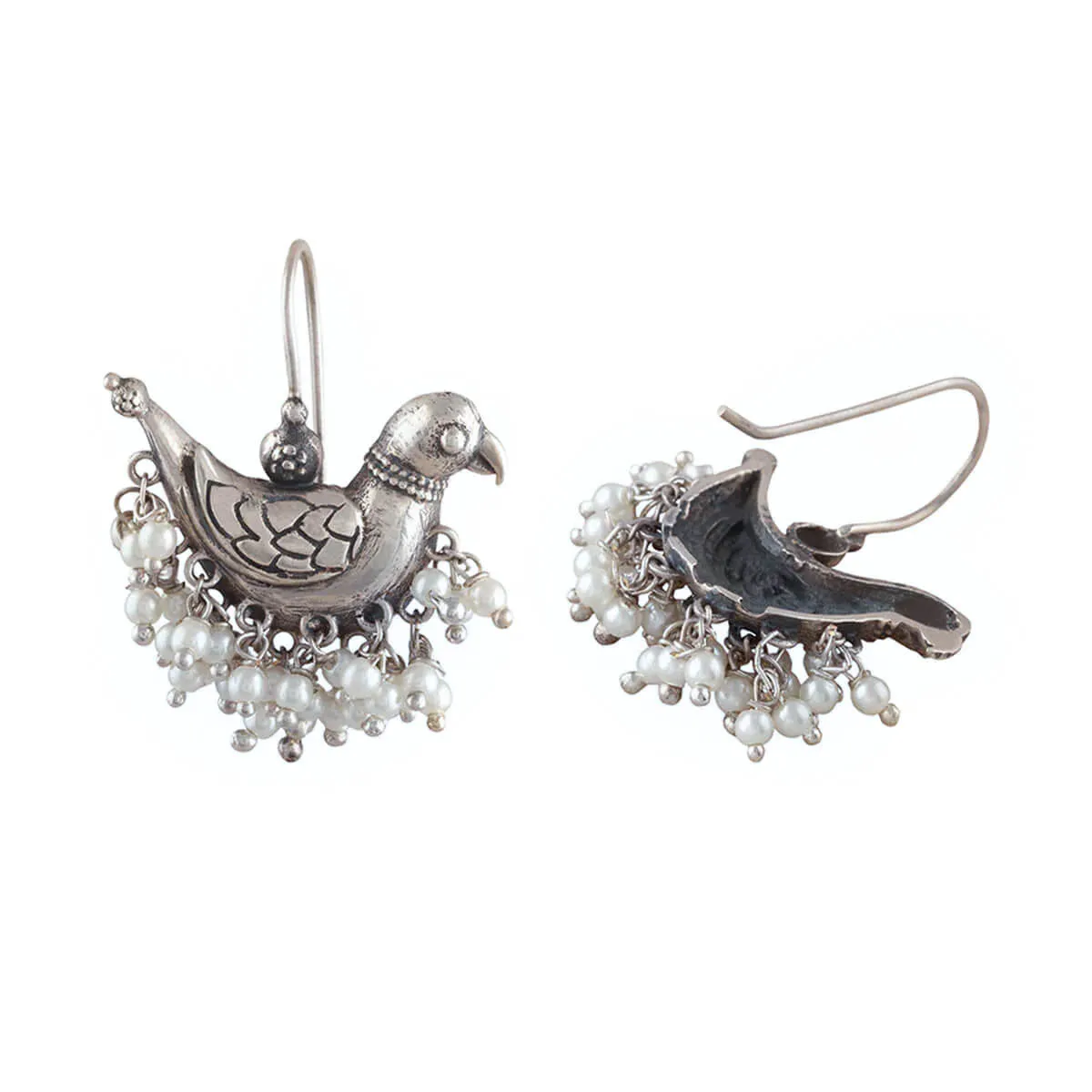 Shuk Sarika Silver Earrings by MOHA