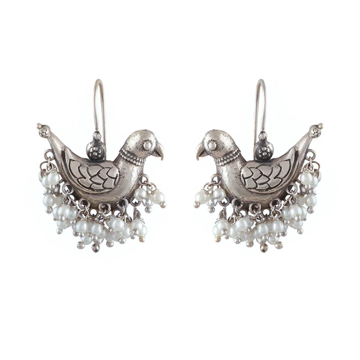 Shuk Sarika Silver Earrings by MOHA