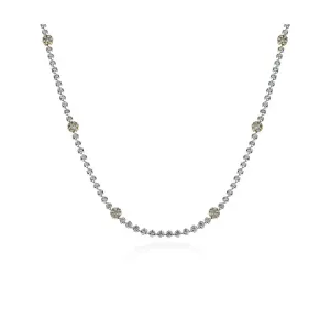 Simon G 18k White & Yellow Gold Diamond Necklace – LP4330-A