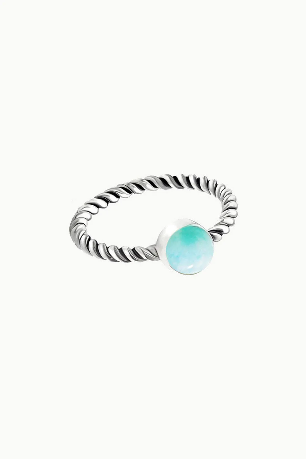 Sivalya Larimar Solitaire Ring - Bijoux
