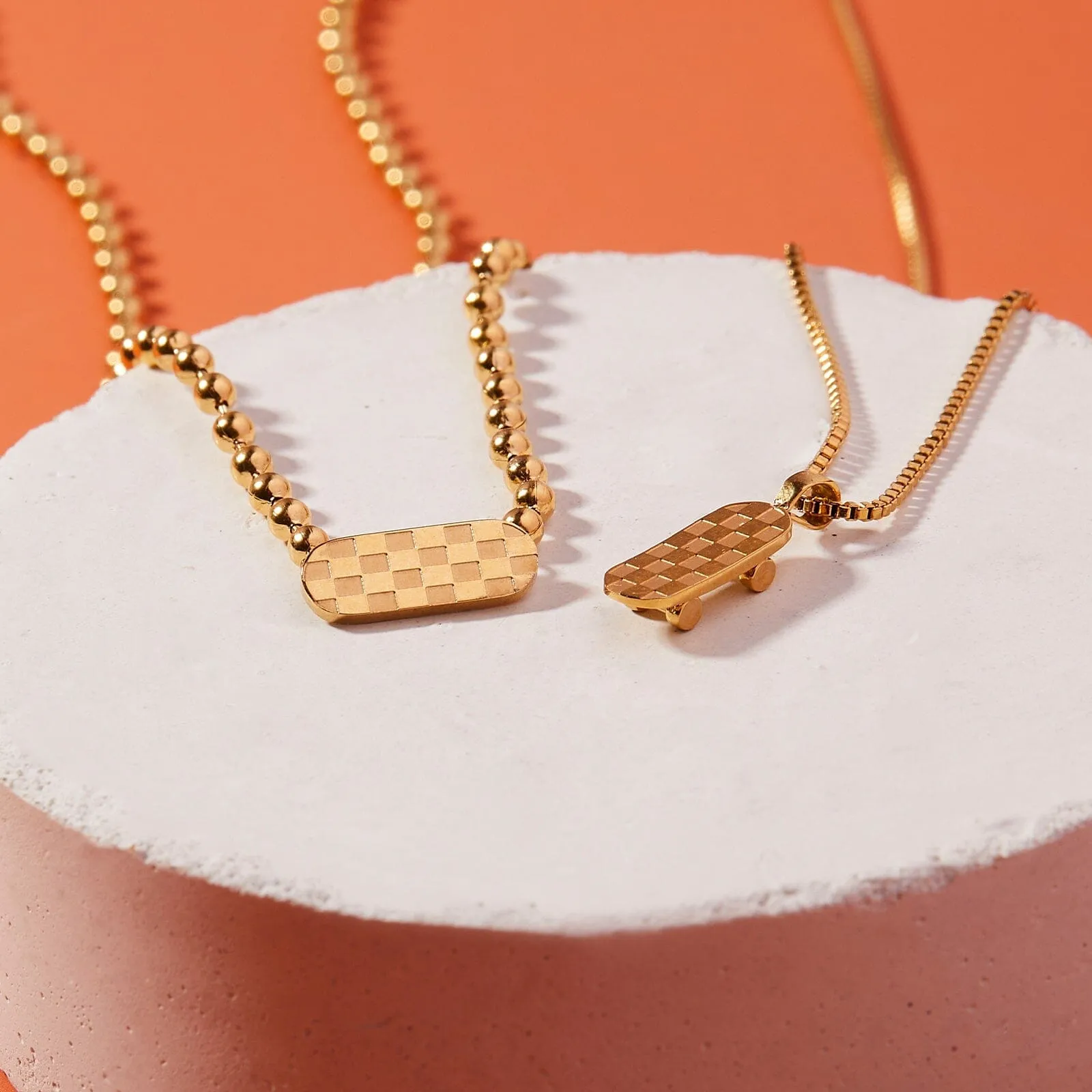 Skateboard Ball Chain Choker