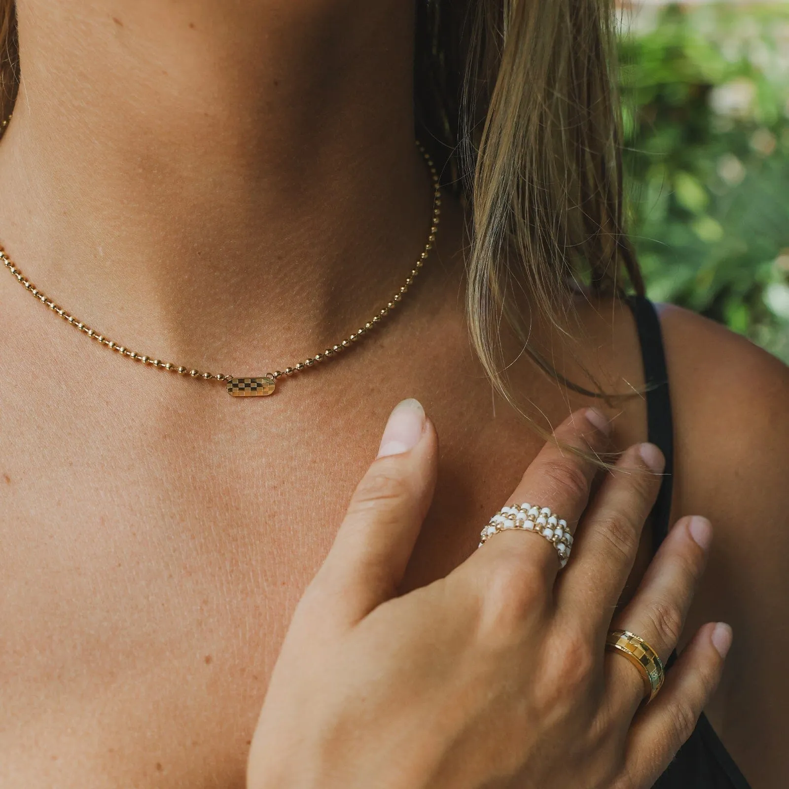 Skateboard Ball Chain Choker