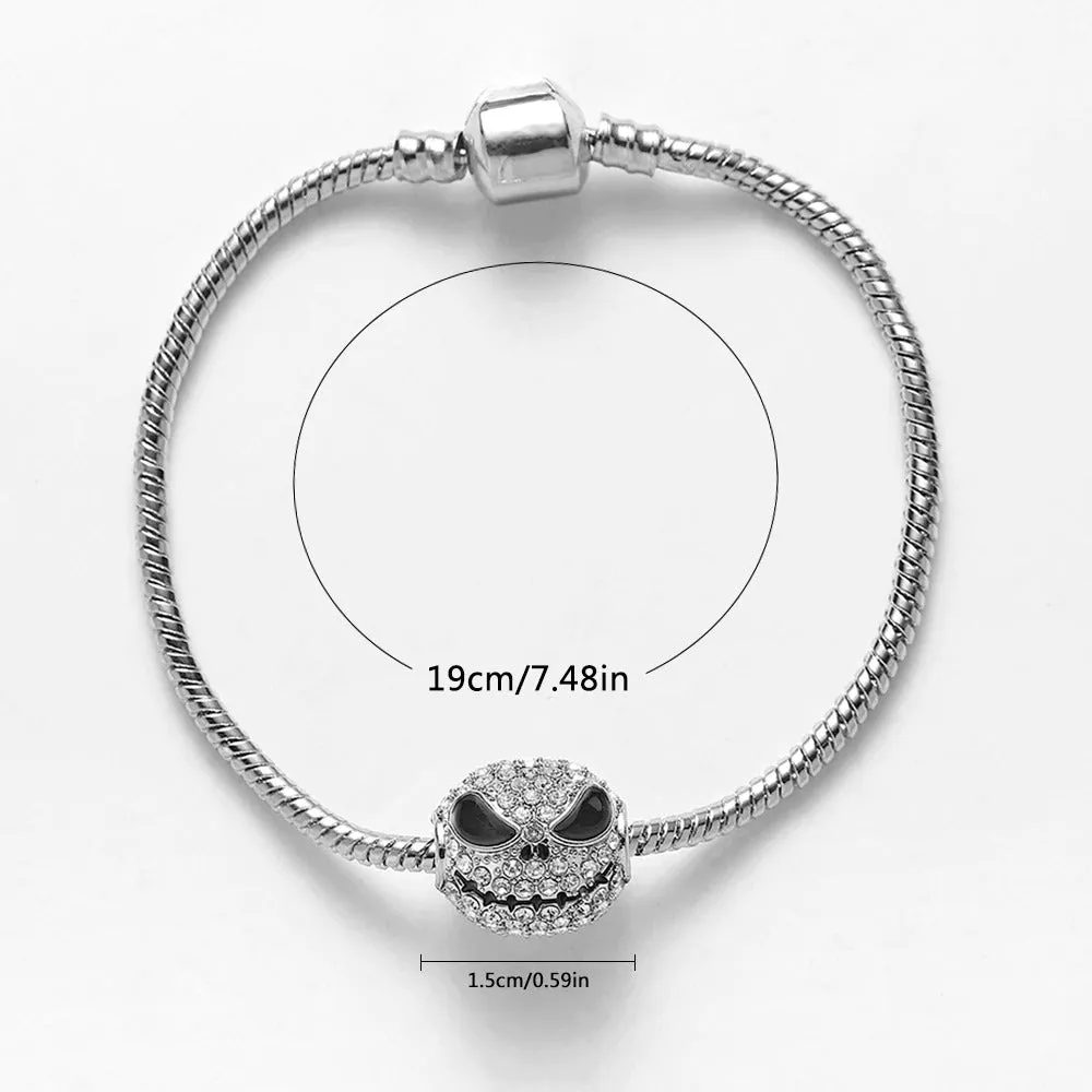 Skull Bangle Charm Bracelets