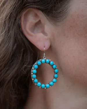 Sleeping Beauty Hoop Earrings