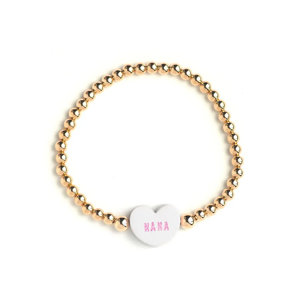 Small Conversation Heart Bead