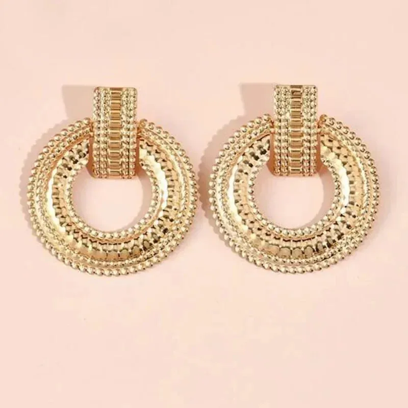 Smooth Exquisite Big Circle Hoop Earrings for Women Korean Jewelry Fashion Wedding Party Earrings Jewelry Gift