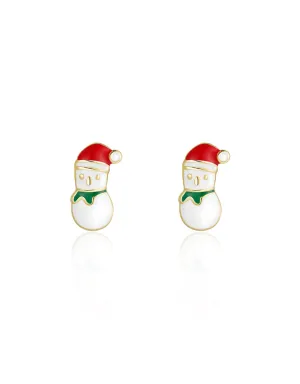 Snowman earrings