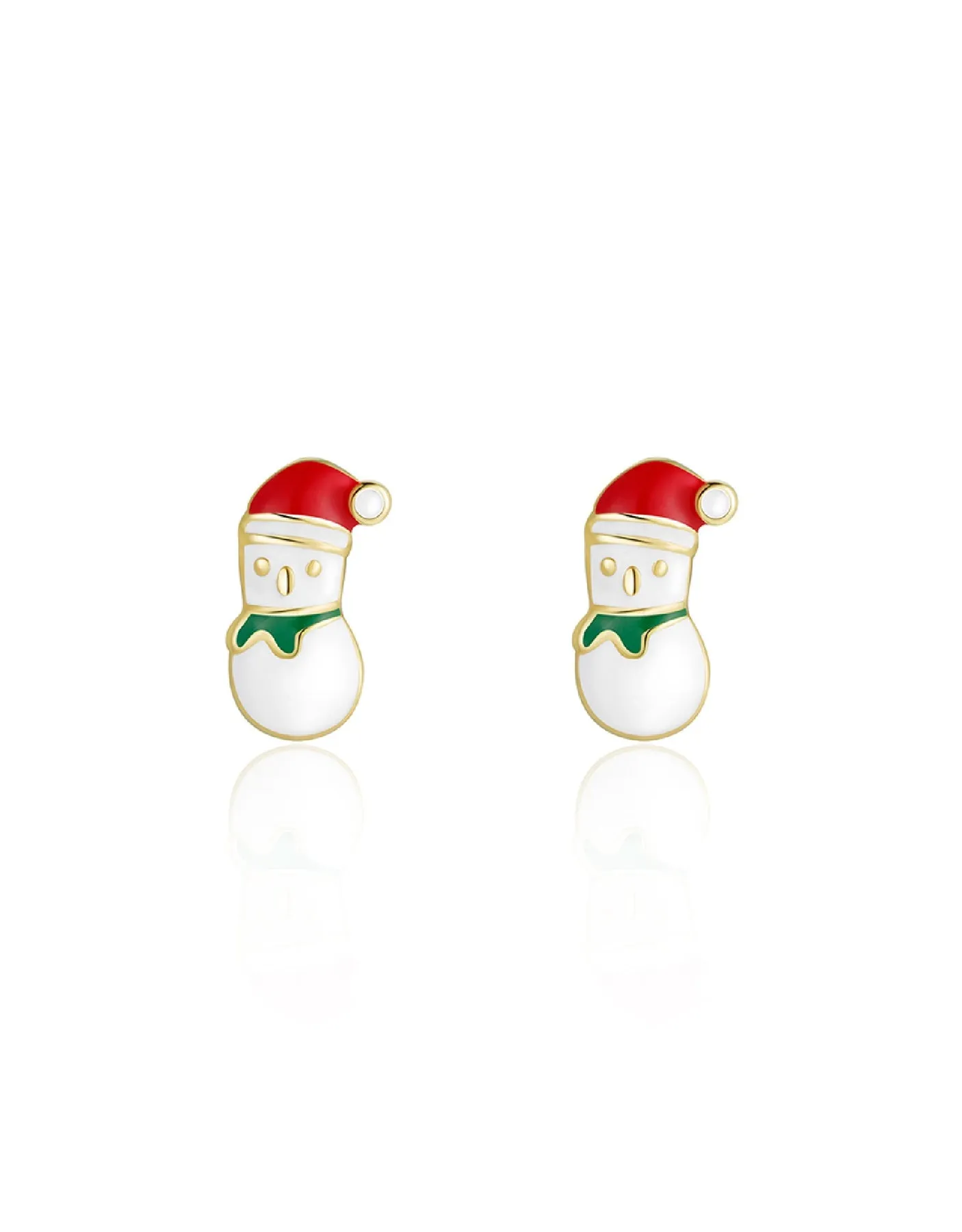 Snowman earrings