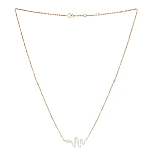 Solid 18k Gold Micro Pave Diamond Halloween Choker Necklace On Sale