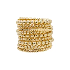 Solid Multi Beaded Ball Bracelet