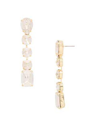 Sorrelli Lucille Statement Earrings - Bright Gold Crystal