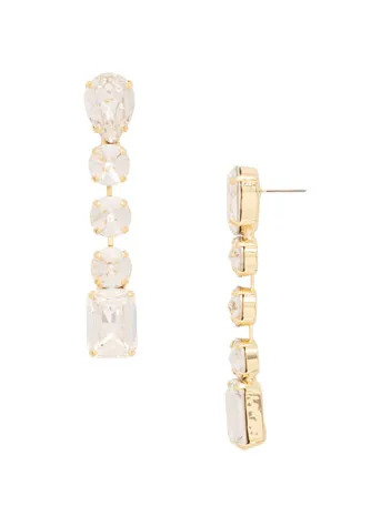 Sorrelli Lucille Statement Earrings - Bright Gold Crystal