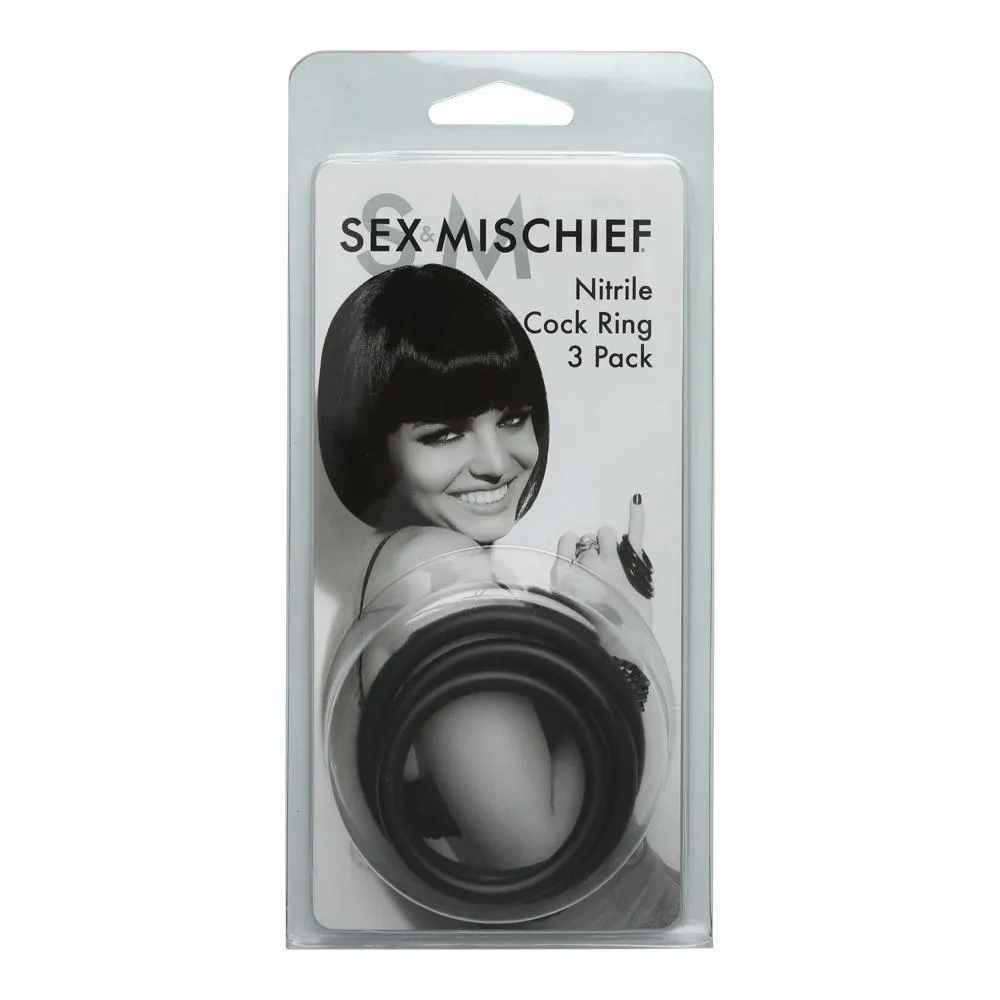 Sportsheets Set of 3 Rubber Cock Rings