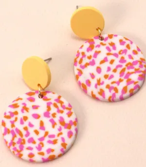 Spotted Clay Earrings