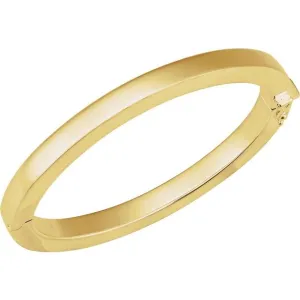 Square Tube Hinged Bangle