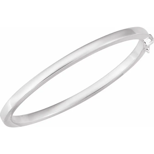Square Tube Hinged Bangle