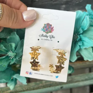Star Hoop Earrings
