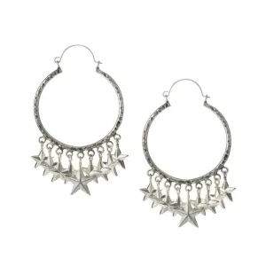 Star Hoop Earrings