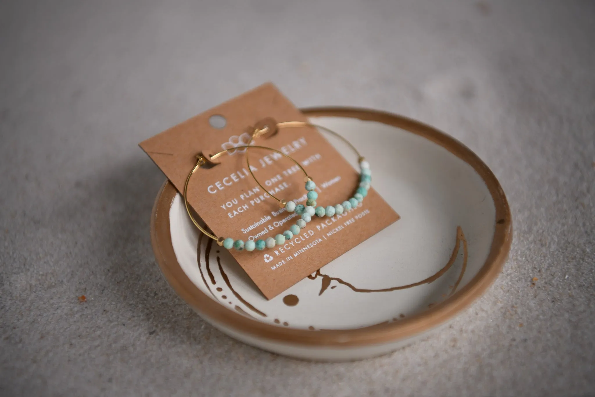 Stargaze Beaded Hoop Earrings