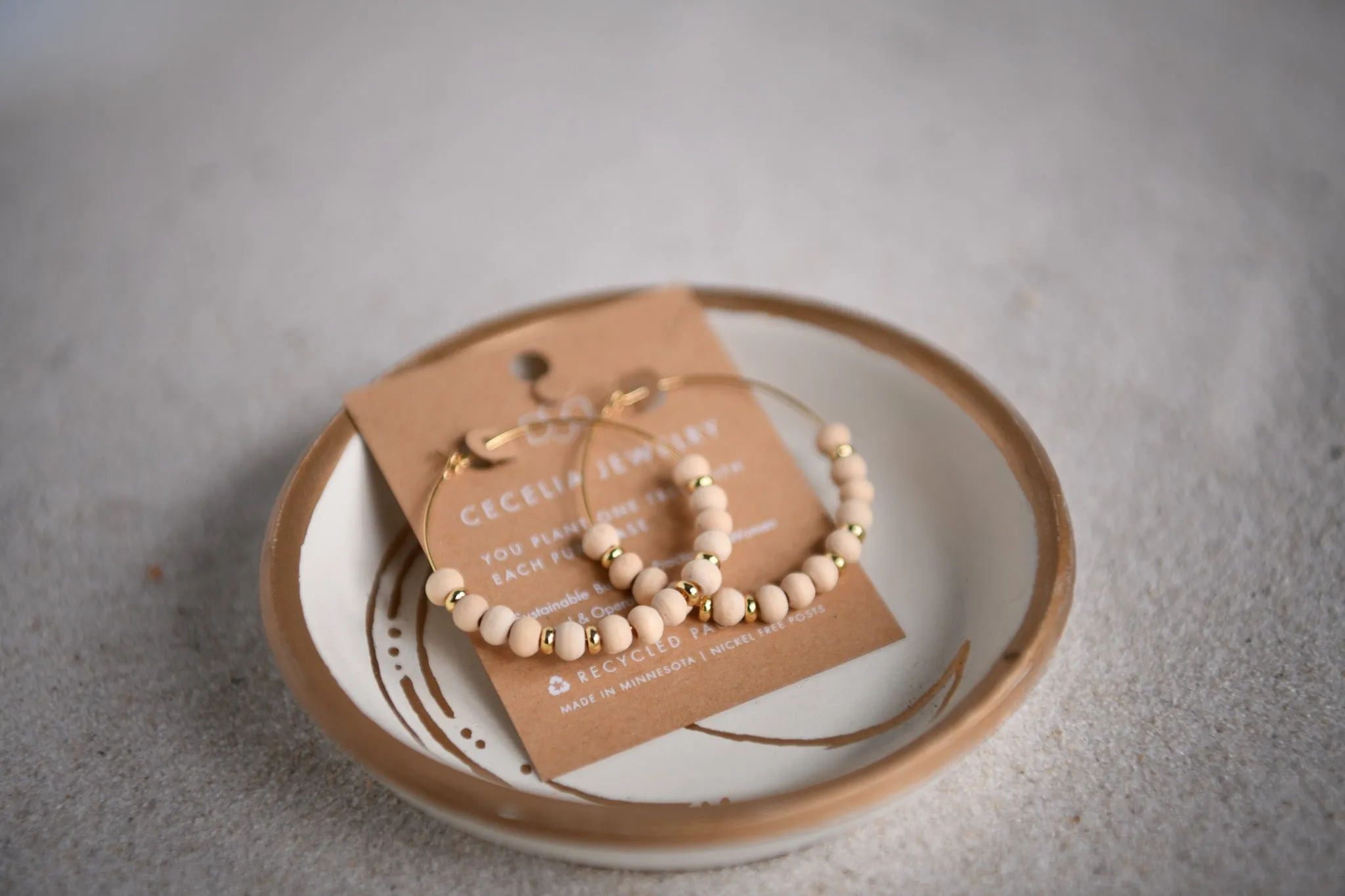 Stargaze Beaded Hoop Earrings