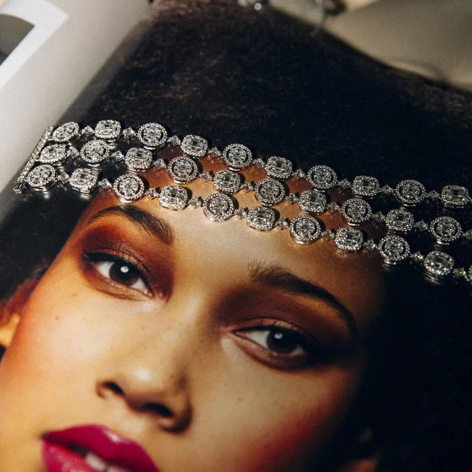 Stefania Silver Bracelet/Choker