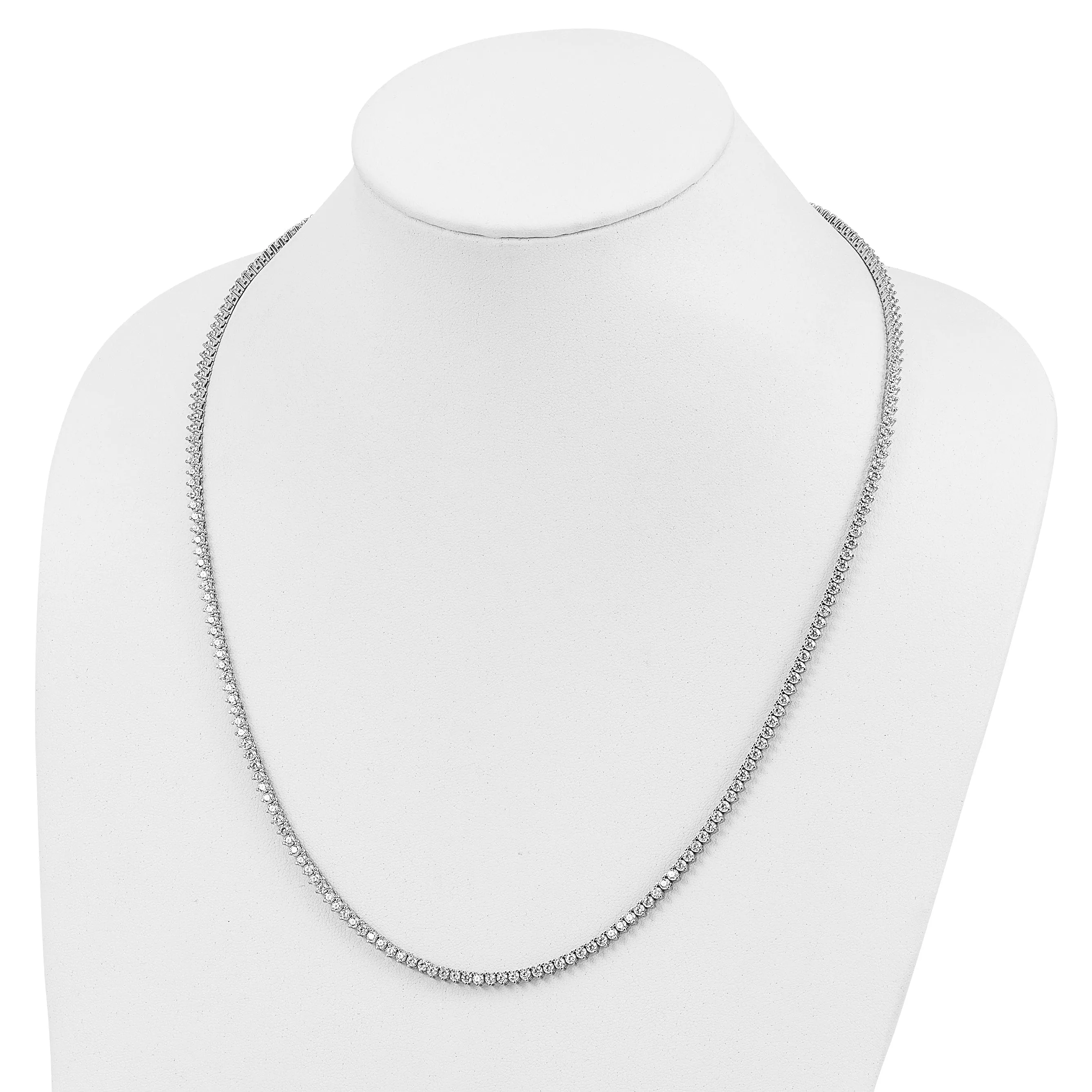 Sterling Silver CZ 24 inch Necklace