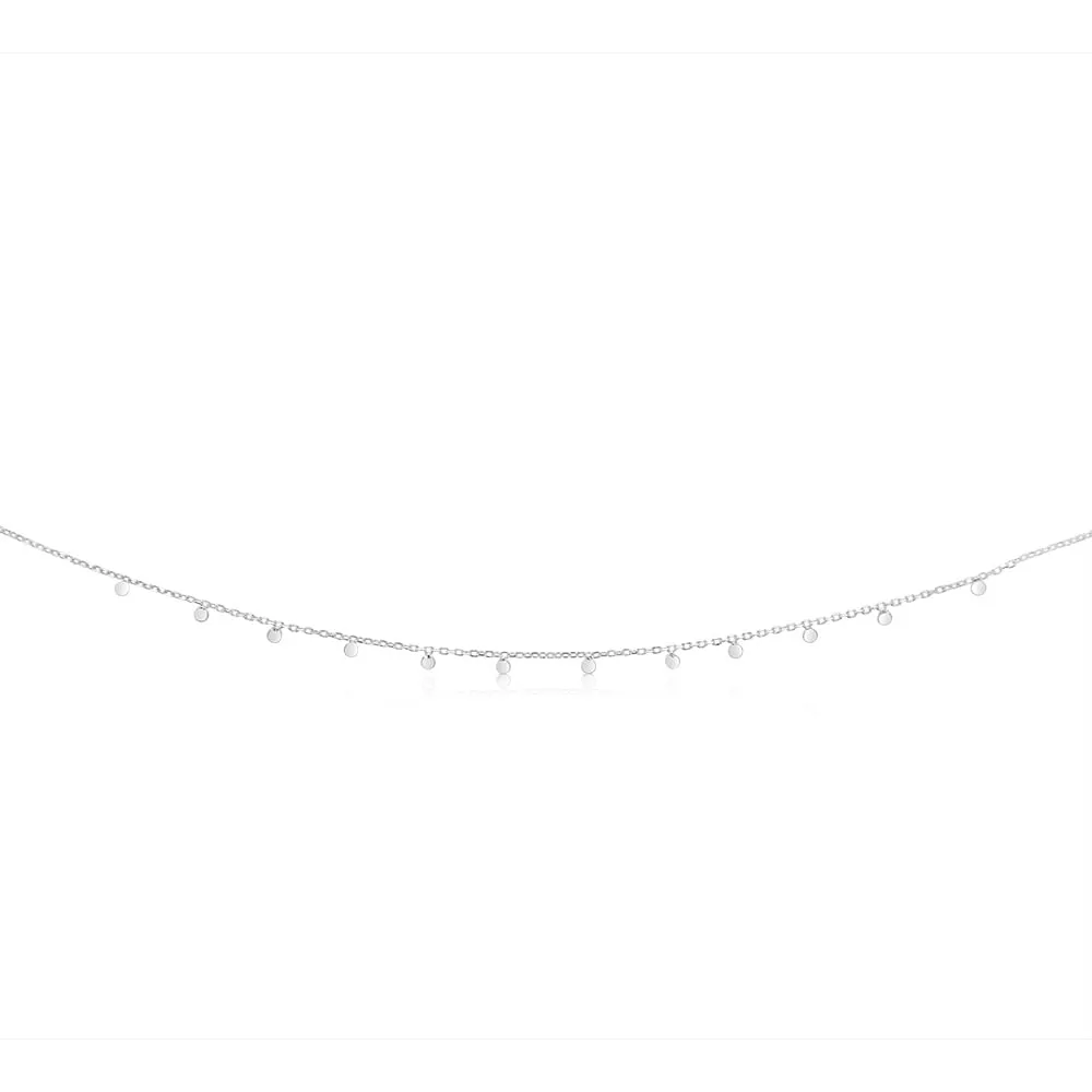 Sterling Silver Fancy 40cm Choker Chain