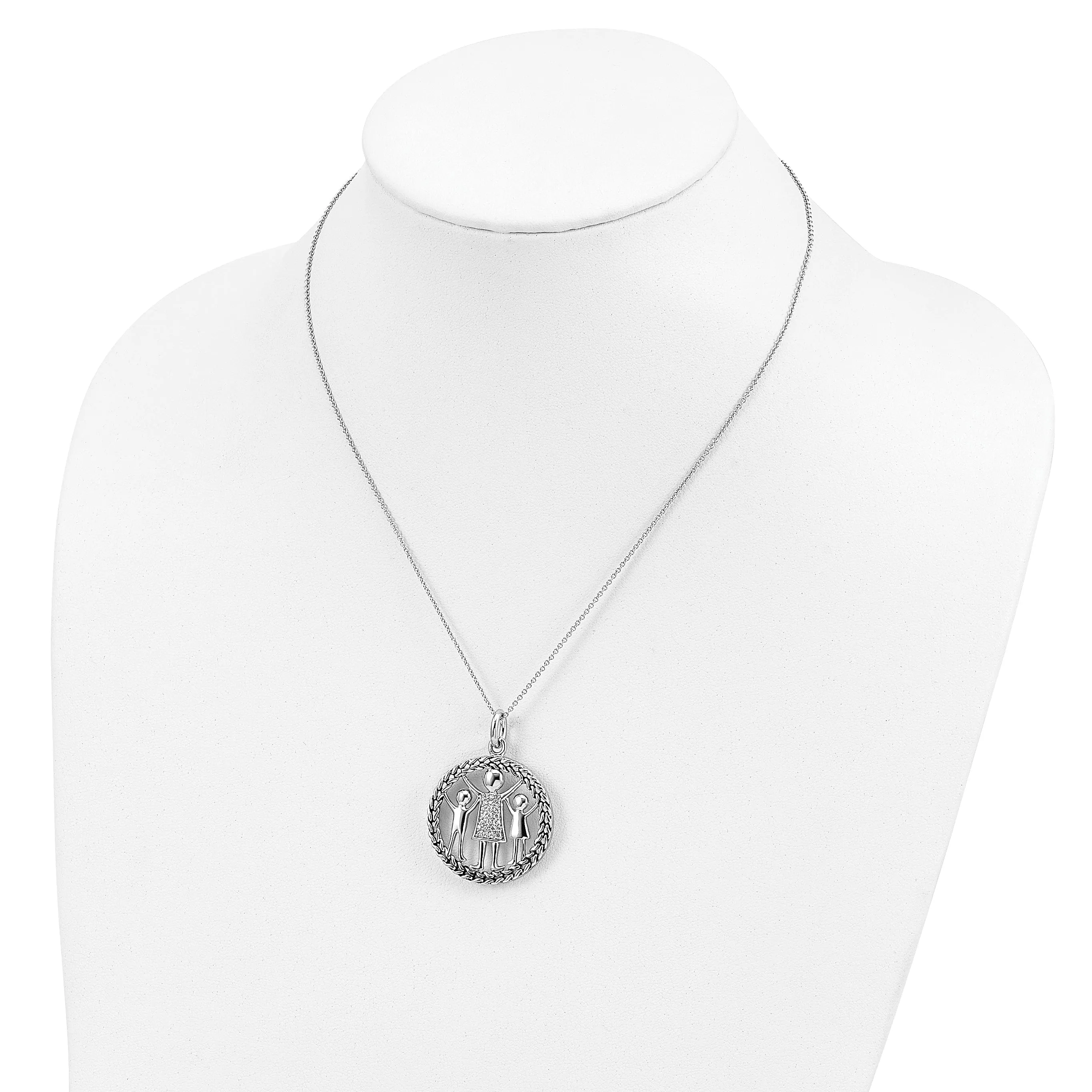 Sterling Silver Knitted Together By Love Necklace