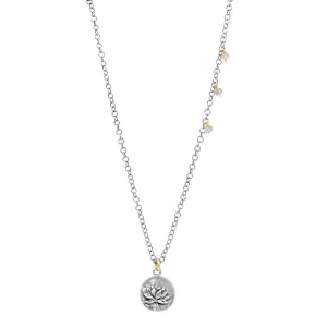 Sterling Silver Lotus Necklace