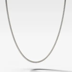 Straight Line Diamond Tennis Necklace 16in (5CTW-13.8CTW)